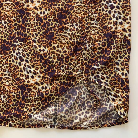 VDM The Label Revolve Stassie Leopard Print Skirt Swim Coverup Women's Small - Picture 2 of 7